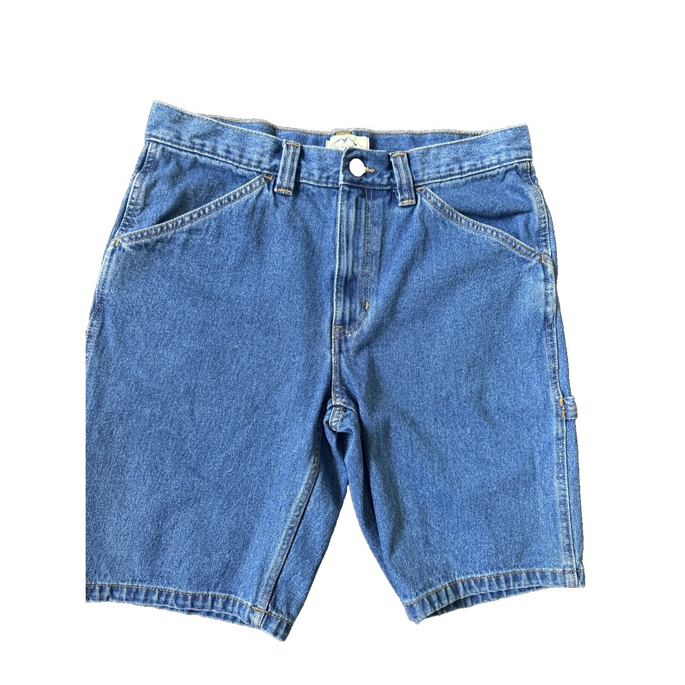 Blue Mountain Men's Size 34 Carpenter Denim Shorts Work Utility Jean Shorts 2022